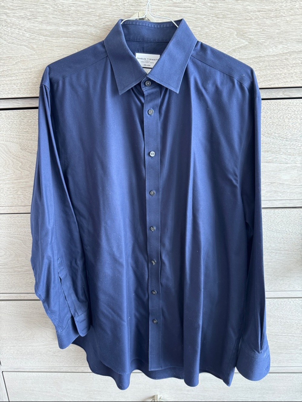 Charles Tyrwhitt Deep Navy Long-Sleeve Dress Shirt